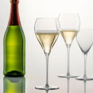 Jogo de 6 Taças de Cristal Champagne